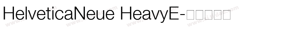 HelveticaNeue HeavyE字体转换